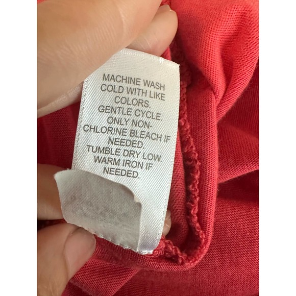 PureJill reddish pink 3/4 sleeves tunic top size small Tall - Picture 7 of 12